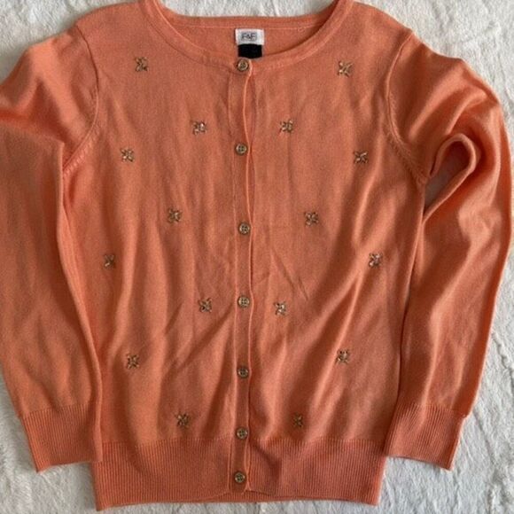 F & F Girls Embellished Cardigan Size 10-12 - Picture 1 of 5